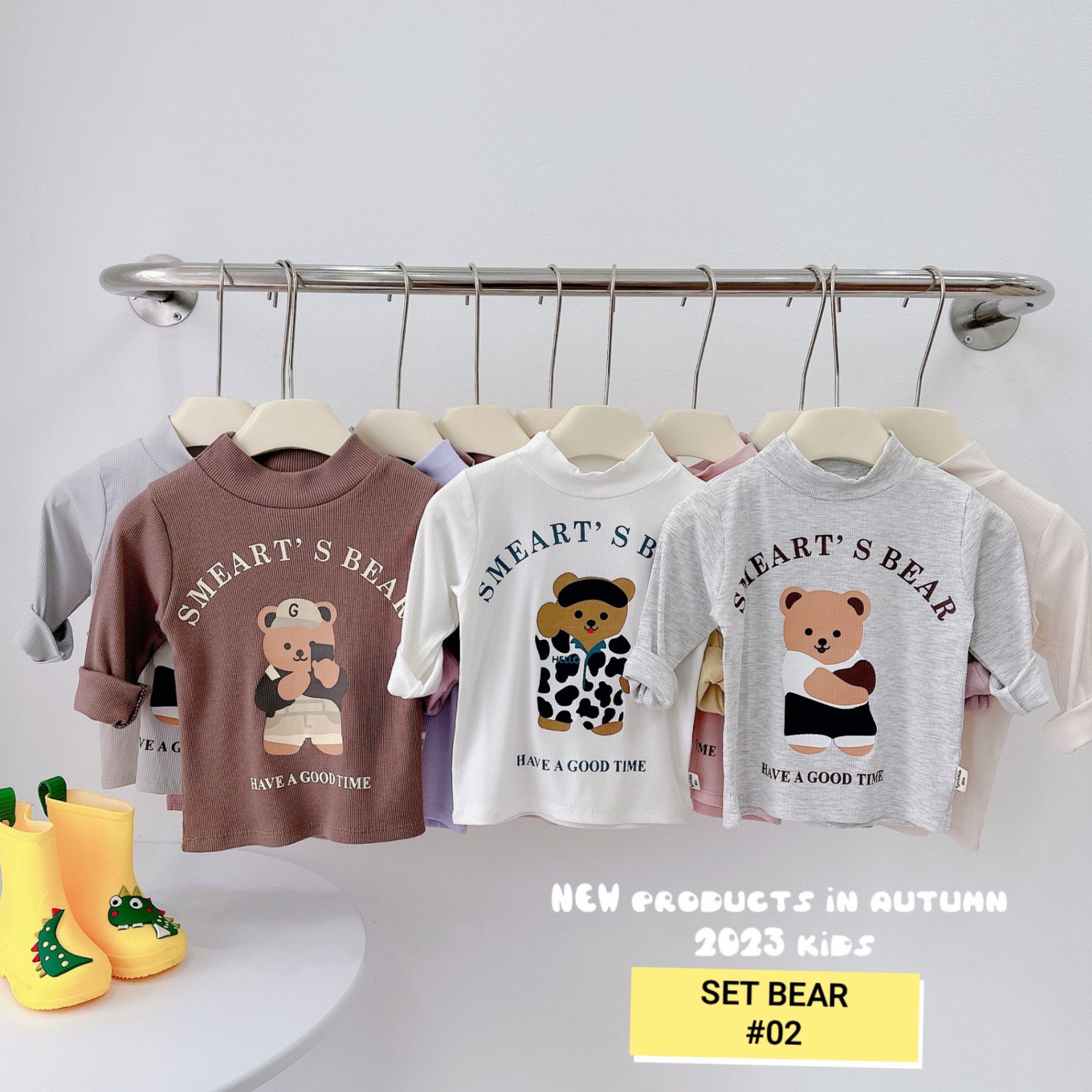 SET 3 ÁO GIỮ NHIỆT GẤU BEAR