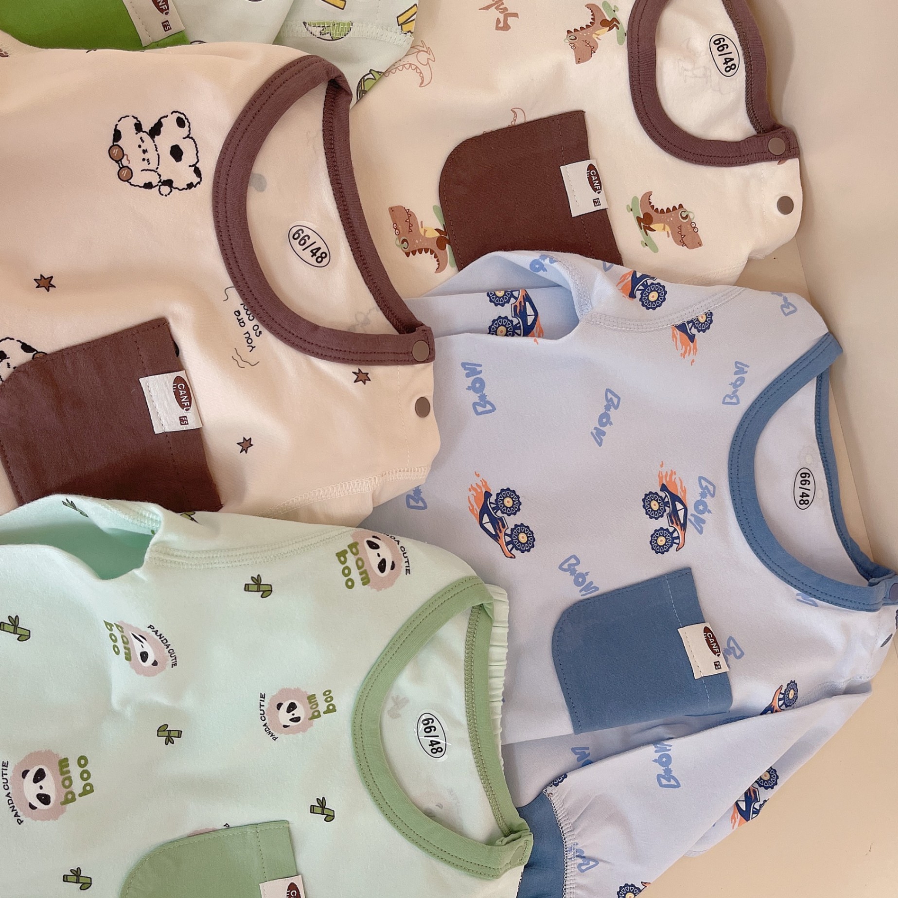 BỘ DÀI TAY TÚI COTTON KHÁNG KHUẨN 5A BÉ TRAI