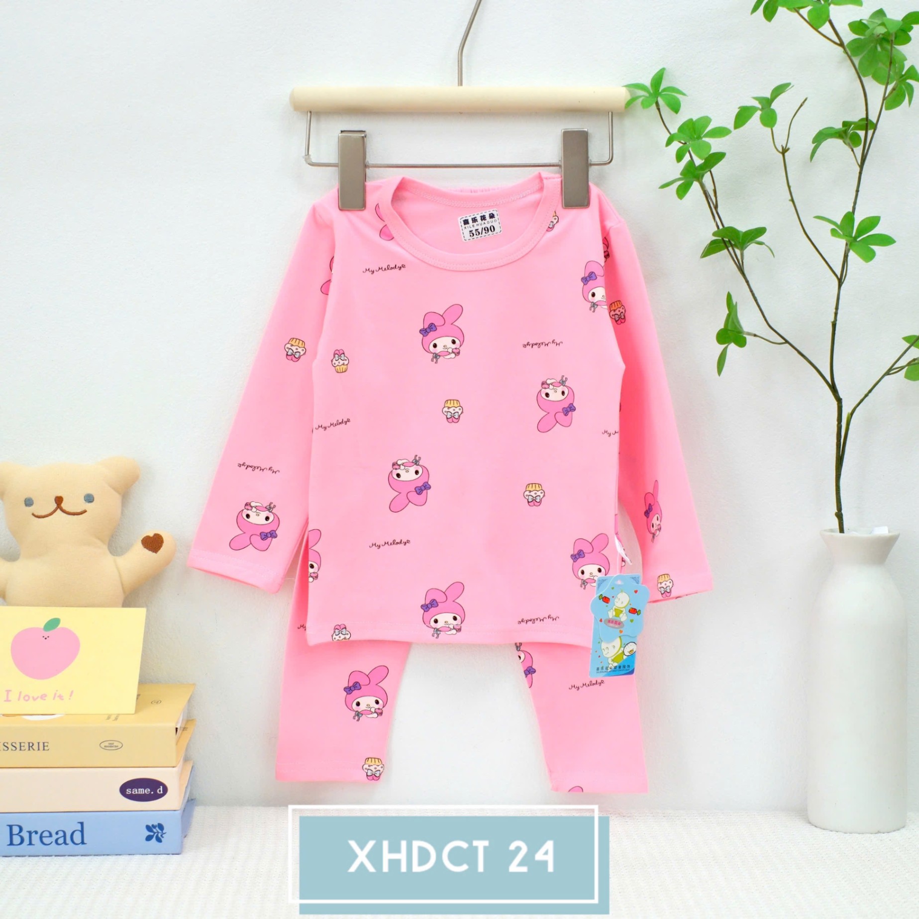 BỘ DÀI TAY COTTON XUẤT HÀN XILEHUADUO BÉ GÁI