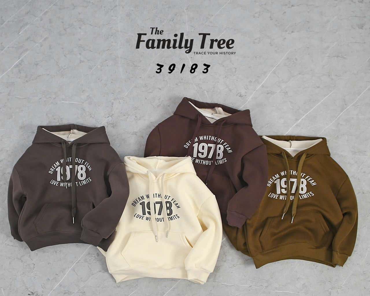 ÁO NỈ HOODIE 1978 QC LÓT LÔNG CỪU CHO BÉ