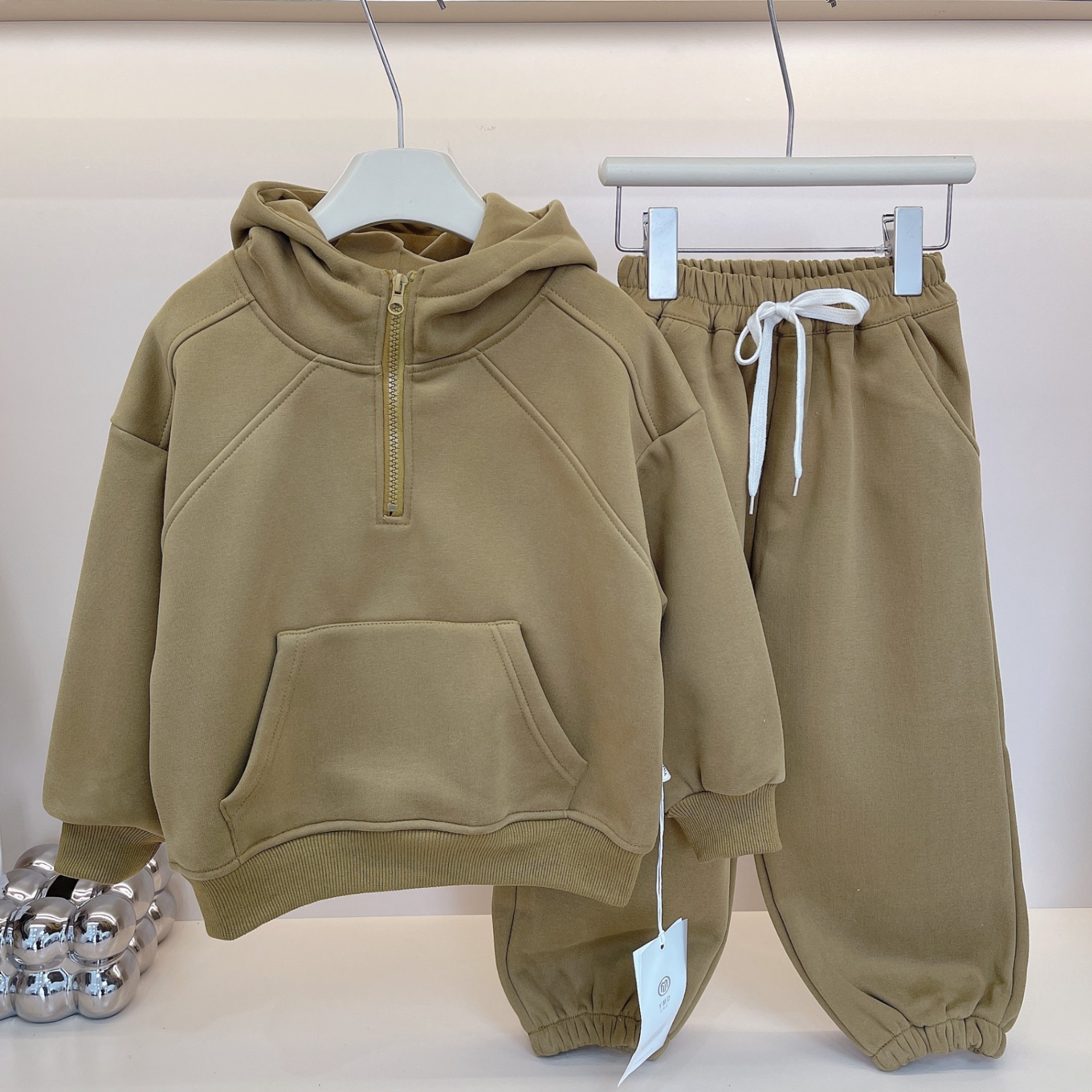 BỘ NỈ HOODIE LÓT LÔNG SIZE ĐẠI - D9946