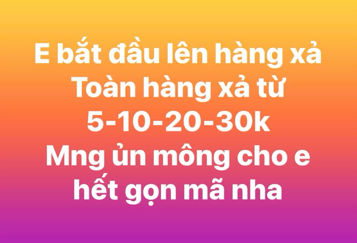 Hàng xả cuối năm