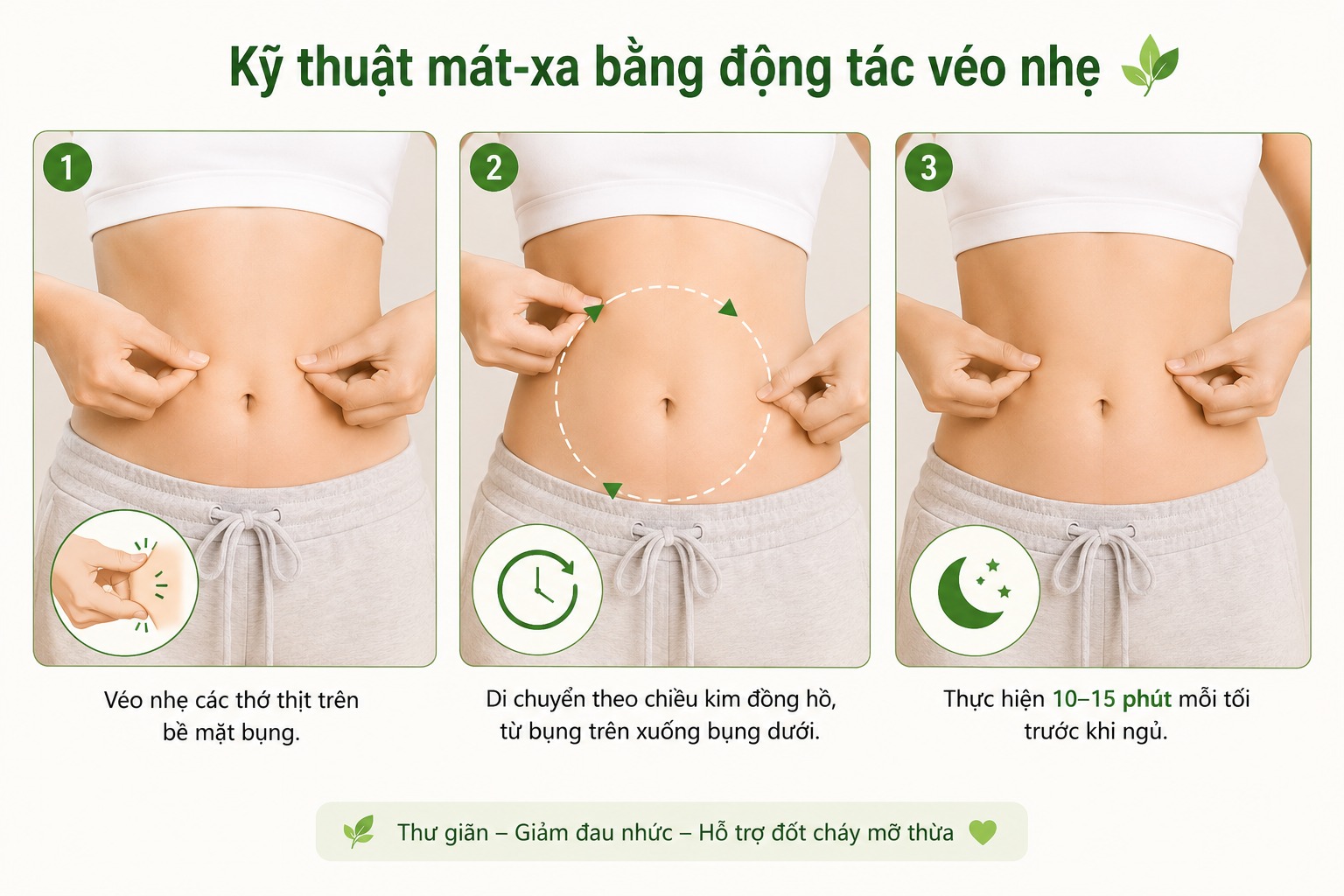 Kỹ thuật mát-xa bằng động tác véo nhẹ