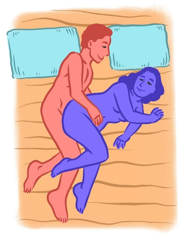 Tư thế Spooning Doggy Style (Kết hợp Doggy)