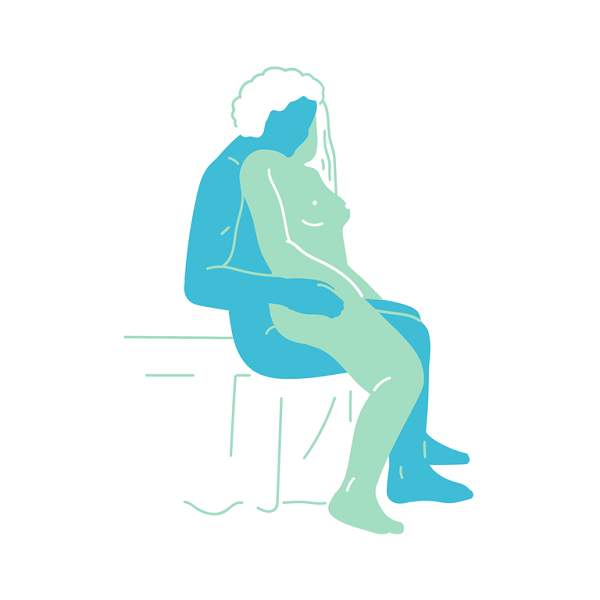 Tư thế Seated Spoon (Ngồi úp thìa)
