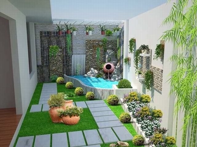 Khu vườn mini trên sân thượng với giàn hoa leo lãng mạn