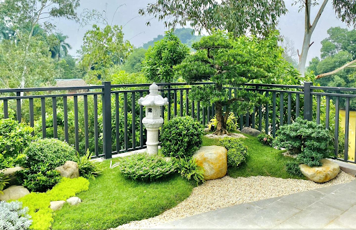 Không gian xanh mát, tươi mới cho sân vườn