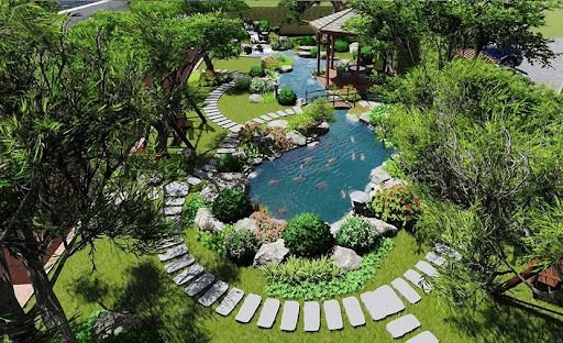 102+ Mẫu thi công hồ cá Koi tại Vinhomes Riverside hiện đại