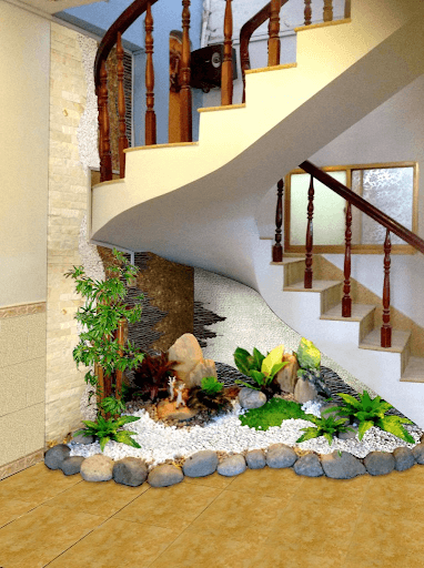 Hòn non bộ mini cho không gian nội thất sang trọng