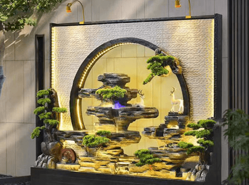 Mẫu hòn non bộ hiện đại cho không gian trẻ trung