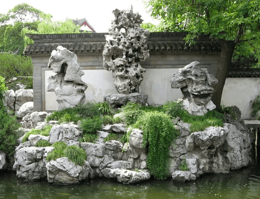 Hòn non bộ đơn giản nhưng ấn tượng