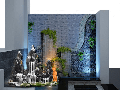 Thiết kế hòn non bộ sang trọng cho biệt thự