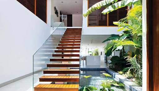 Thiết kế giếng trời xanh, mang thiên nhiên vào nhà