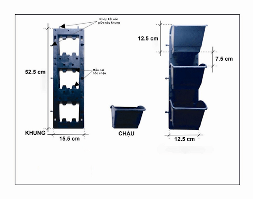 Thiết lập khung chịu lực cho vườn cây xanh