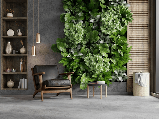 Tường cây xanh giúp tiết kiệm diện tích cho căn hộ nhỏ