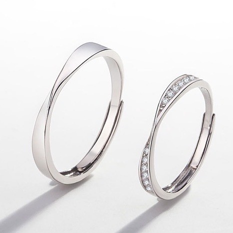 Nhẫn đôi bạc 925 Vera Rings DẾ BẠC