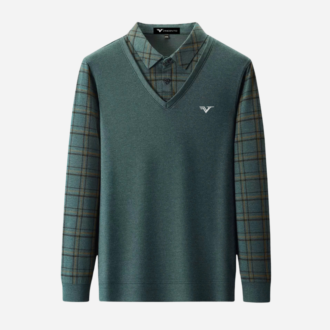Áo polo gile Vincento dài tay cổ sơ mi GENTLEMAN - A68002