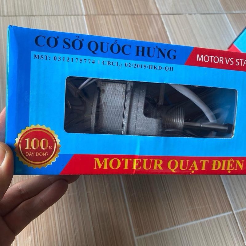 Đầu quạt Quốc Hưng B446 lõi đồng có ren thay thế quạt bàn, quạt lỡ