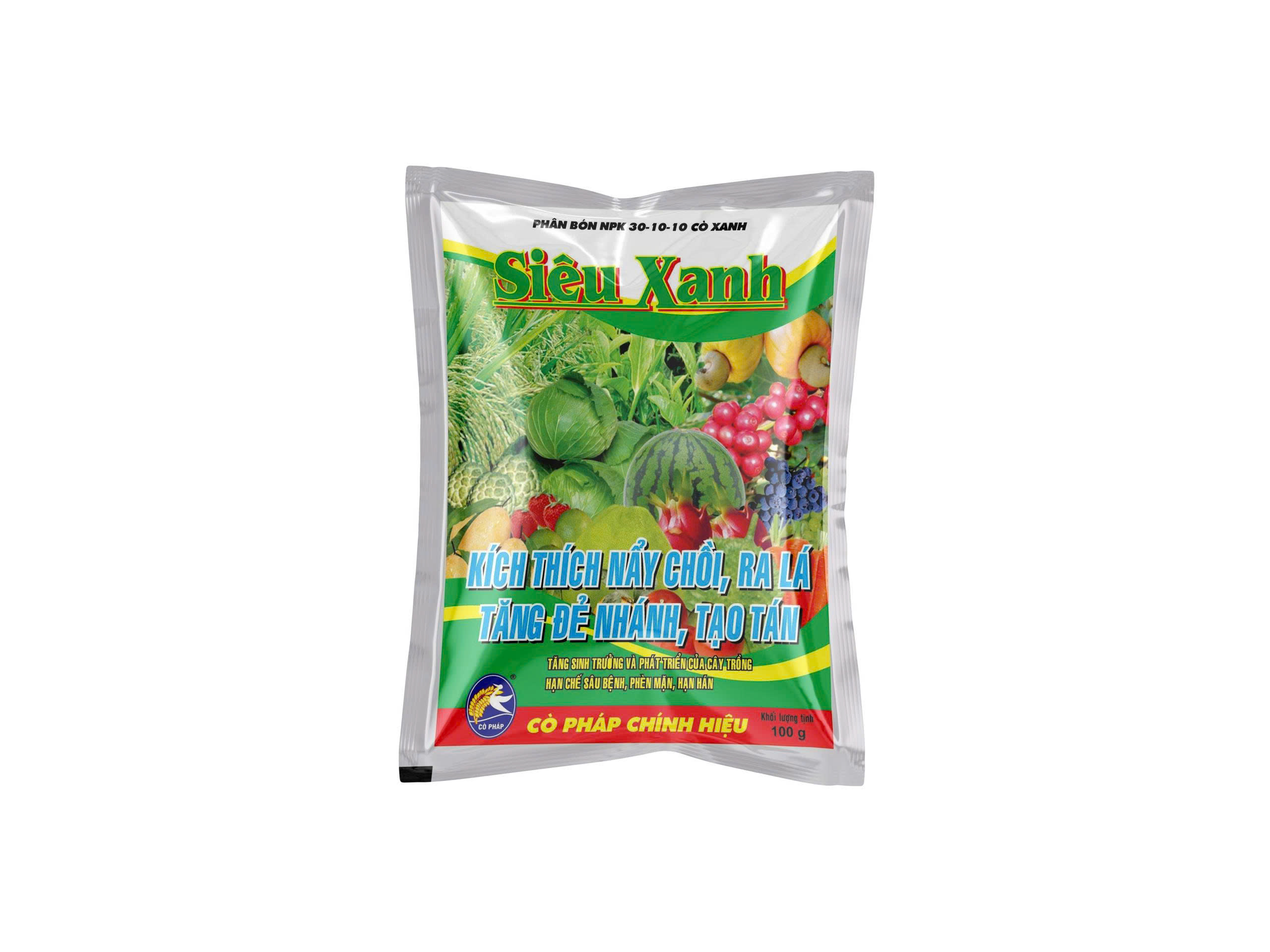 Phân bón NPK 30-10-10 Siêu Xanh Gói 100g