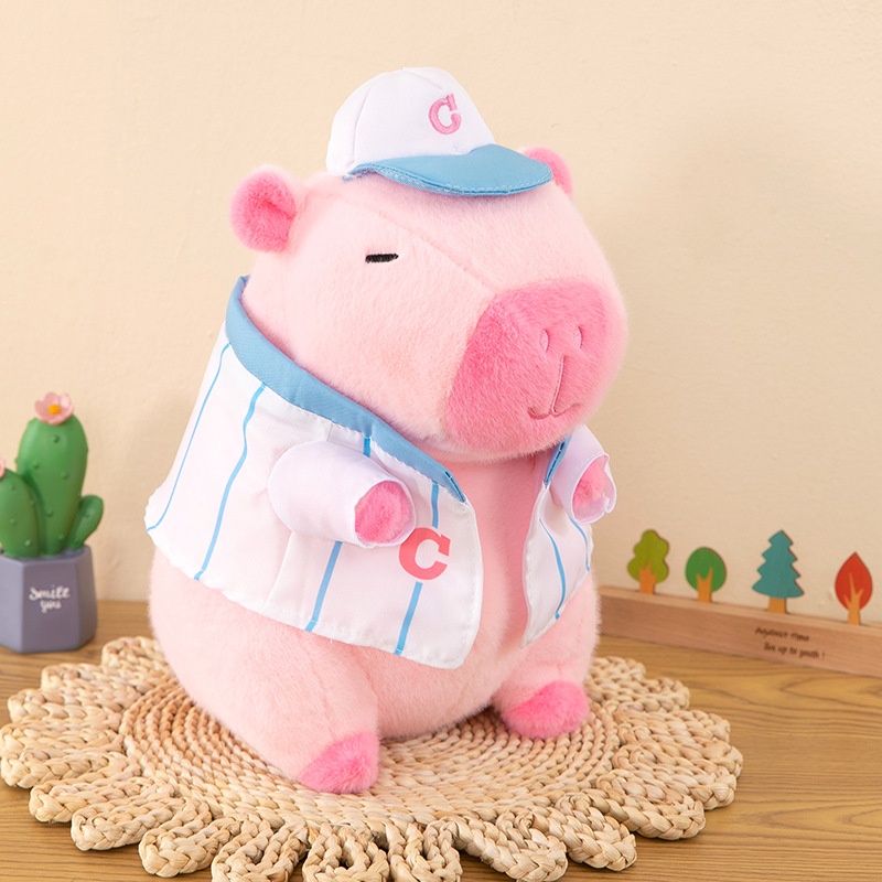 ĐG 50cm Capybara Hồng Mặc Áo
