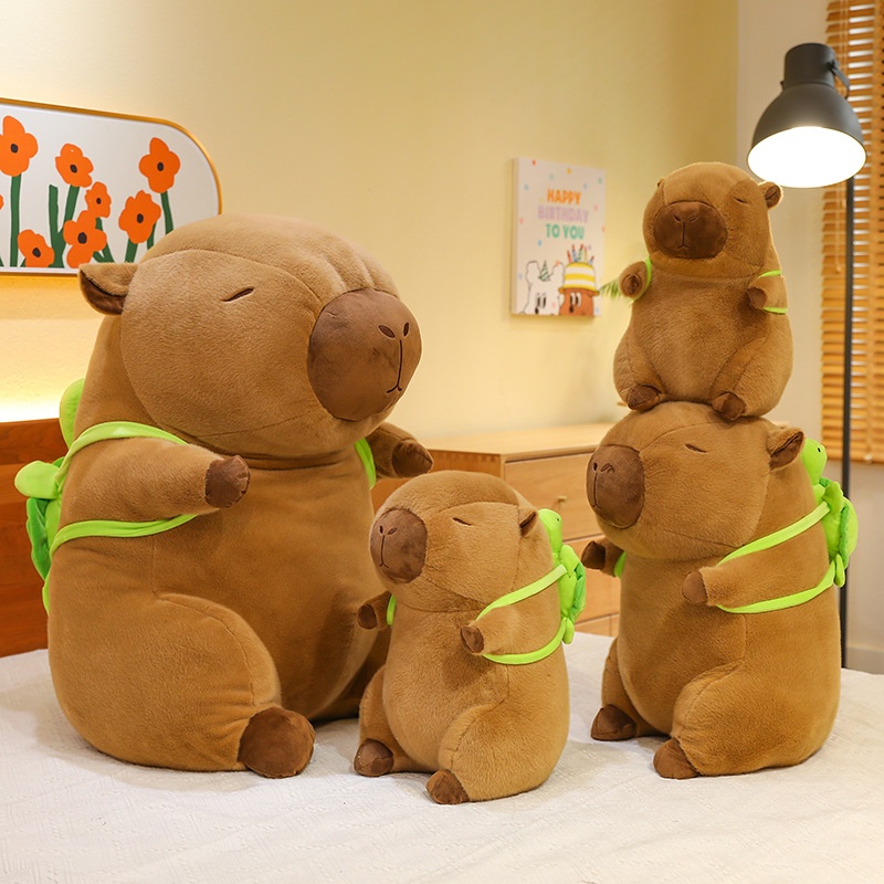 Đg 50cm Capybara Đeo Túi Rùa