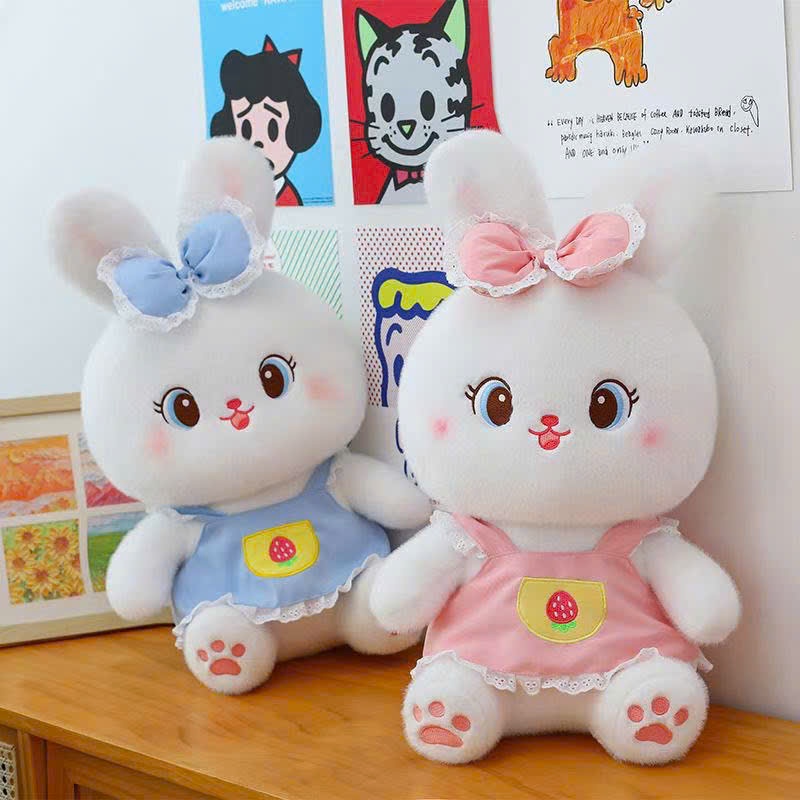 ĐG 30cm Thỏ Váy Dâu