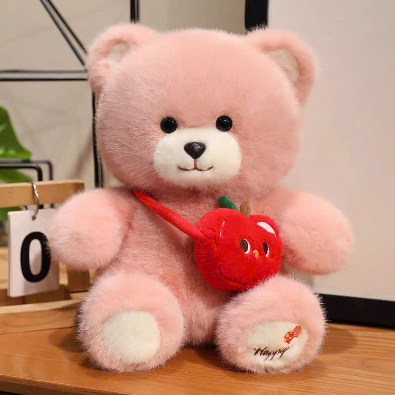 ĐG 50cm Gấu Đeo Túi Táo