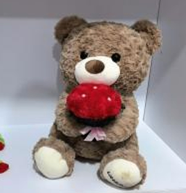 ĐG 50cm Gấu Boo Ôm Hoa Đỏ