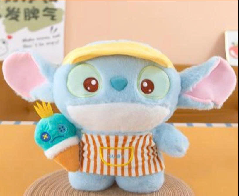 ĐG 30cm Stitch Đội Mũ Ôm Kem