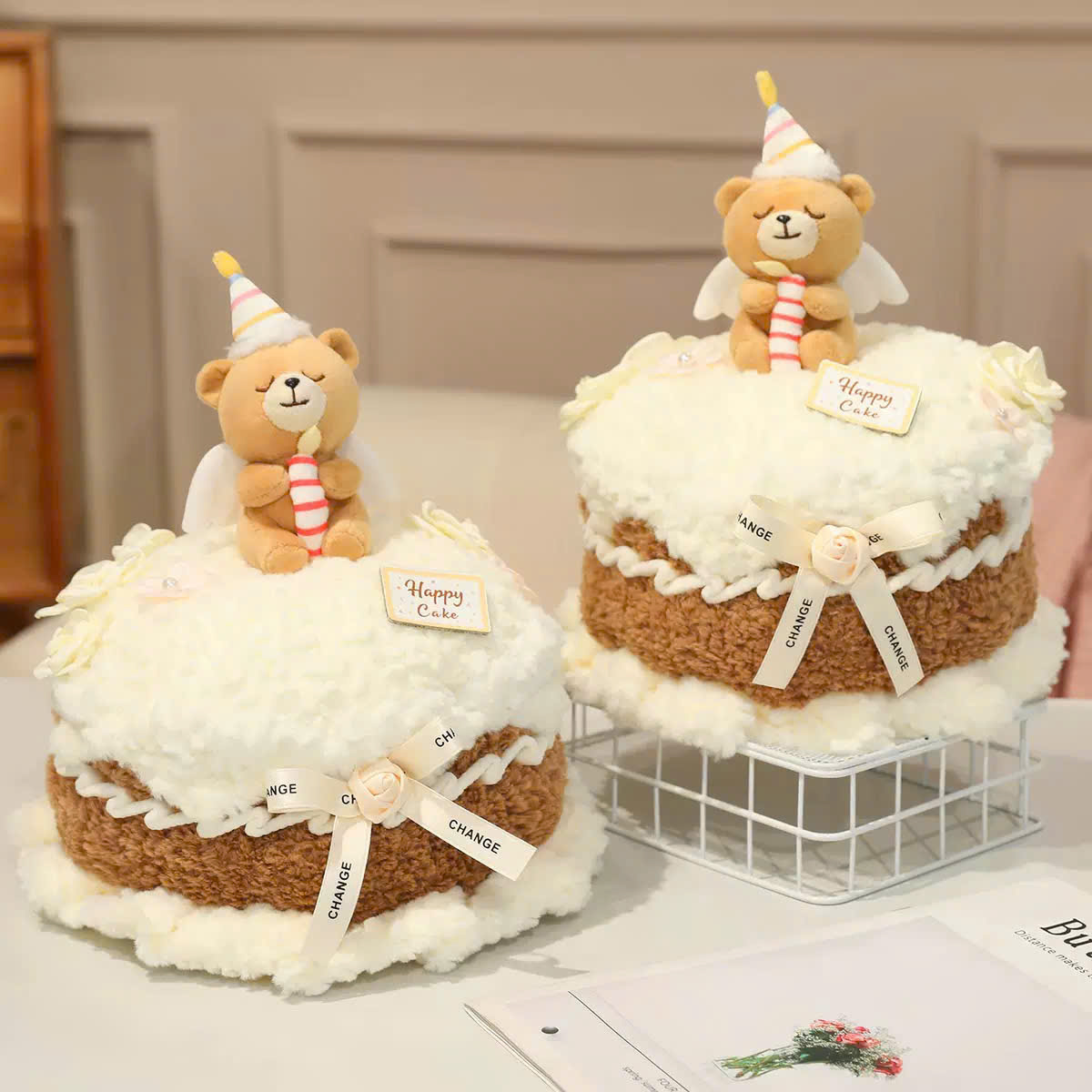 Bánh Sinh Nhật Gấu Ôm Nến 30cm