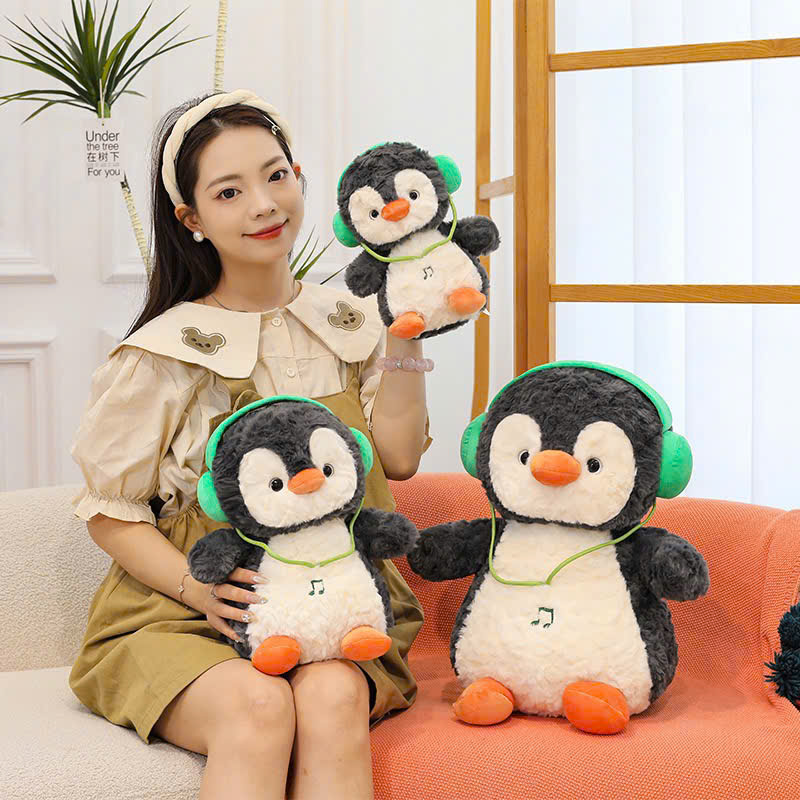Cánh Cụt Xám Tai Nghe Xanh Lá