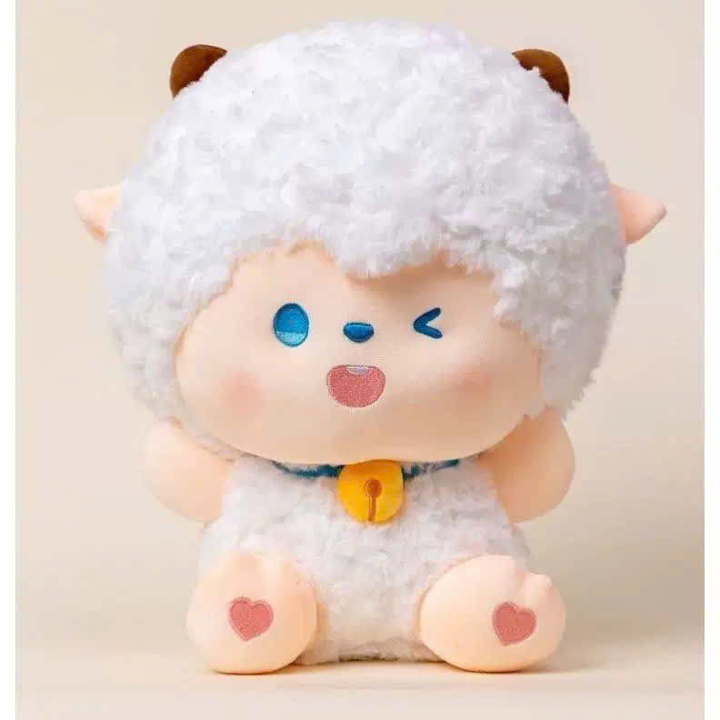 ĐG 30cm Cừu Trắng Nháy Mắt