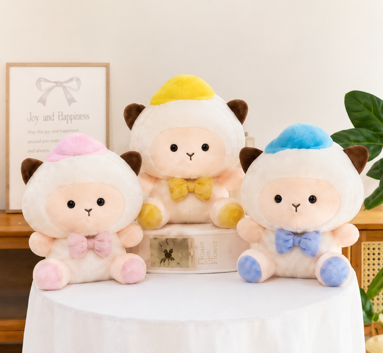 ĐG 30cm Cừu Trắng Đội Mũ