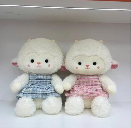 ĐG 50cm Cừu Váy Dạ Kẻ