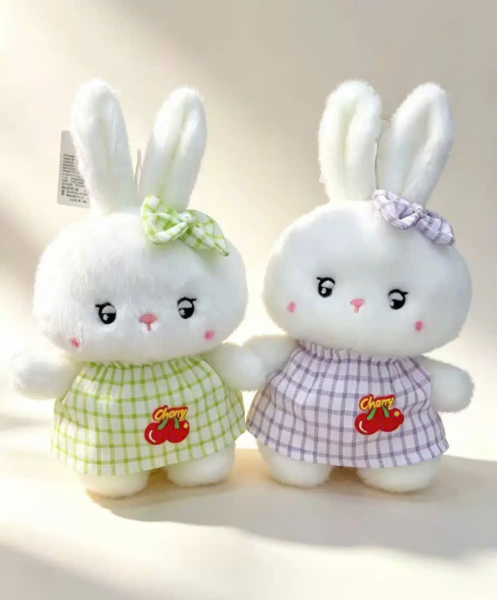 GN Thỏ Váy Kẻ Cherry