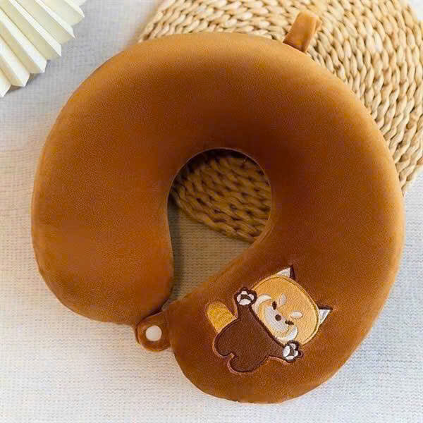 Gối Cổ Cao Su Cáo Nâu