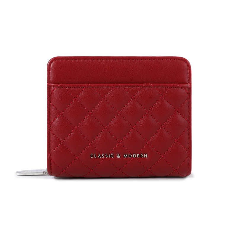 Ví nữ TAILIAN Calie chần ô gấp gọn nhiều ngăn