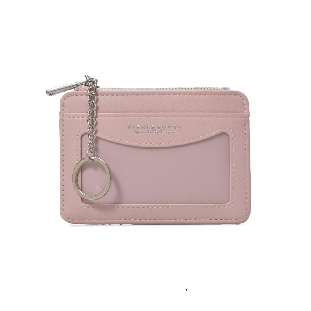 Ví nữ FFY đựng thẻ card kèm móc khoá nhiều màu pastel W278