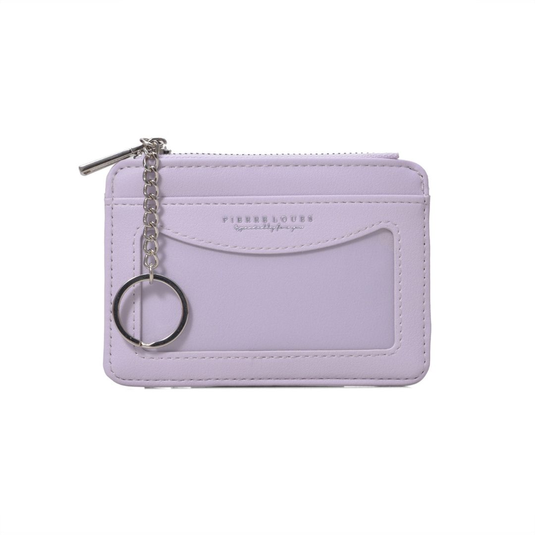 Ví nữ FFY đựng thẻ card kèm móc khoá nhiều màu pastel W278