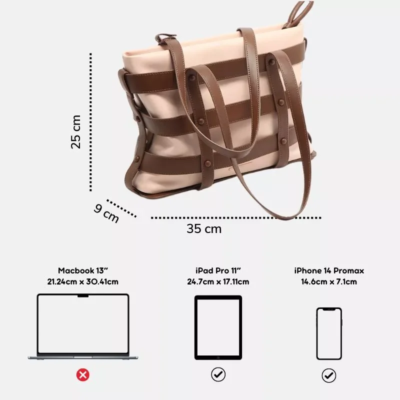 Túi xách lớn MICOCAH Big Tote lưới 2 túi M565 Tina Shop