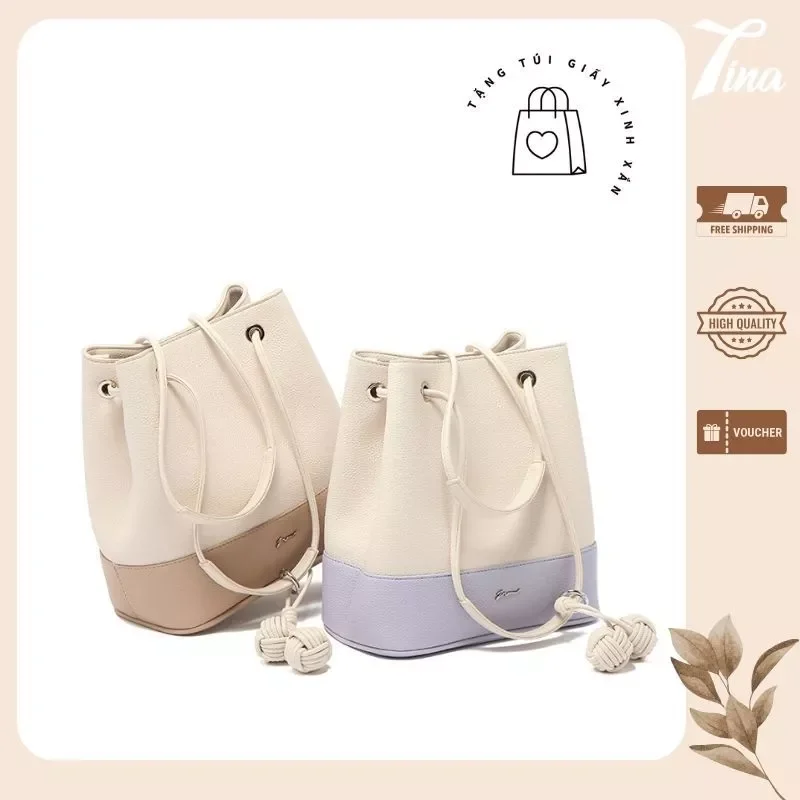 Túi đeo chéo MICOCAH Colette Bucket phối màu ngọt ngào M597