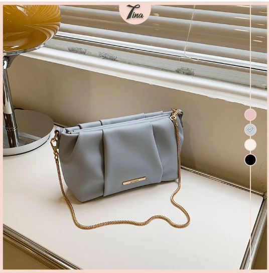 Túi Micocah cầm tay da nhún đeo chéo nữ đi chơi mini đẹp Hàn Quốc Tina Shop M497 NSG623