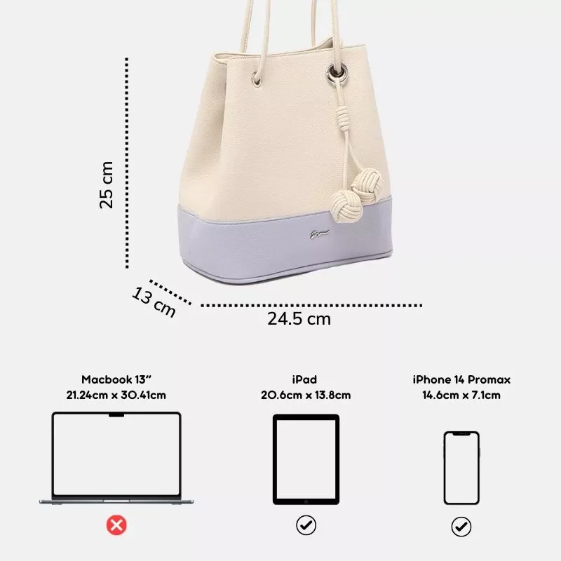 Túi đeo chéo MICOCAH Colette Bucket phối màu ngọt ngào M597