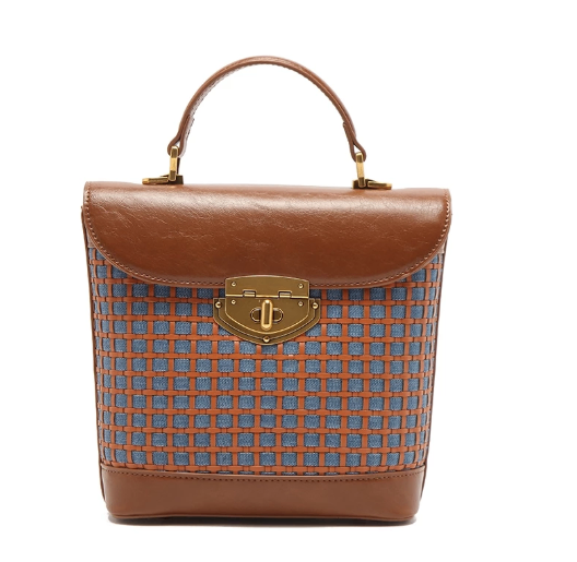 Túi nữ MICOCAH Hasel vintage phối màu cổ điển M604 TinaShop