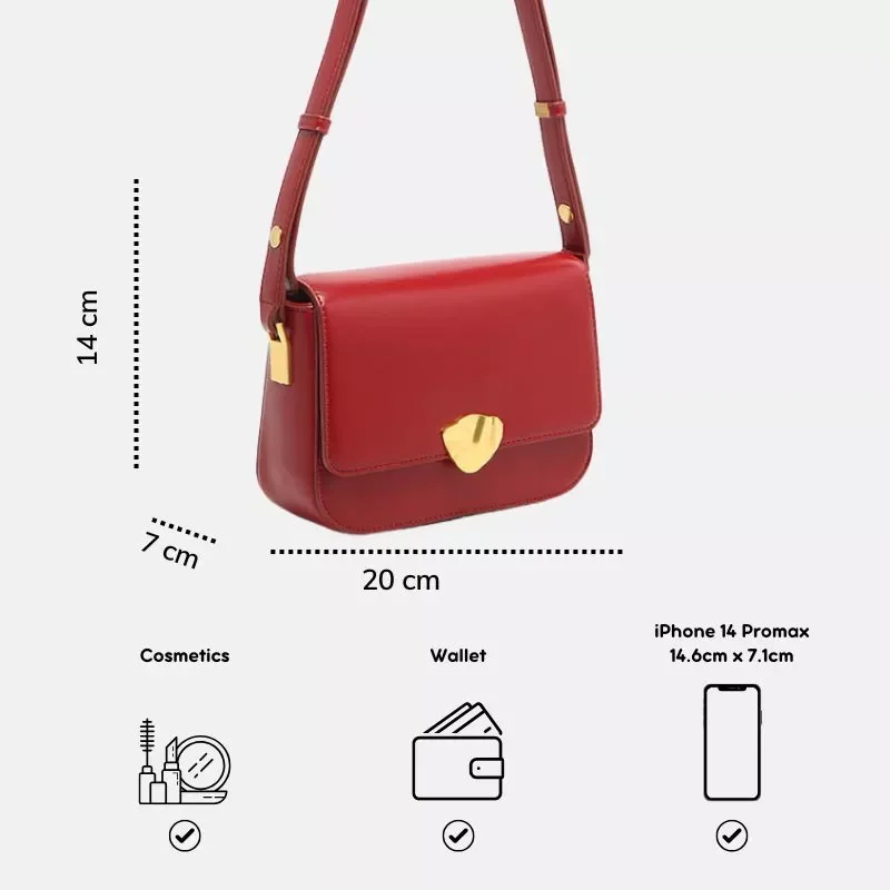 Túi nữ Micocah Leaf dáng hộp vintage Korea Tina Shop M545
