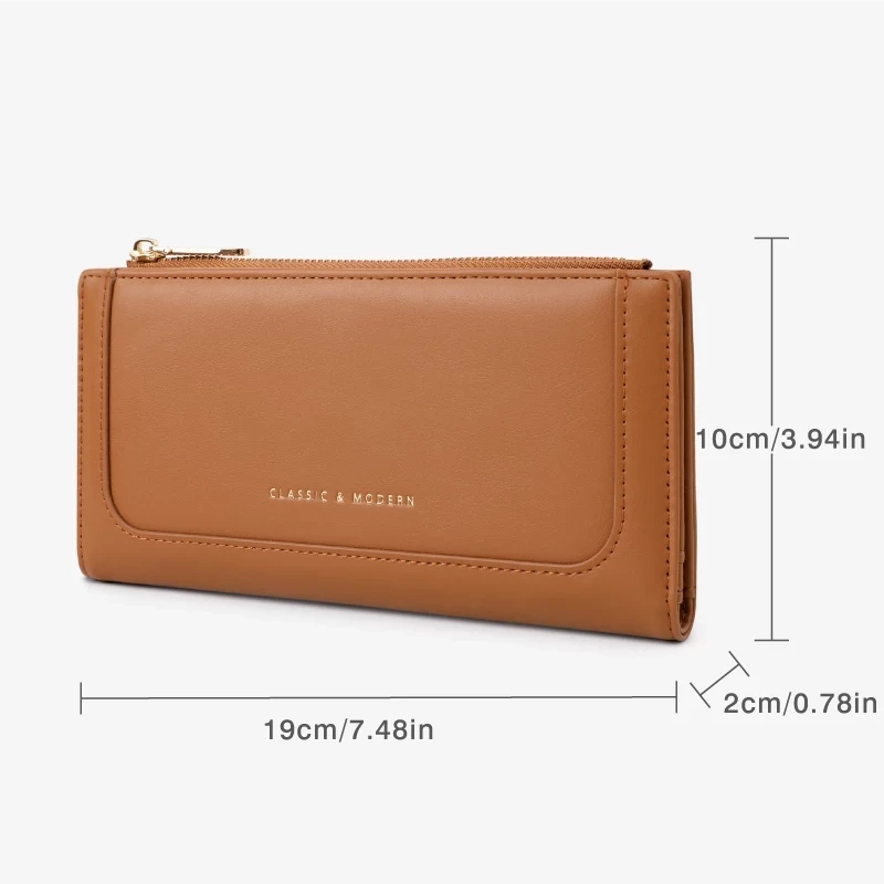 Ví nữ TAILIAN gập cầm tay thanh lịch da PU nhiều màu W264 Tina Shop