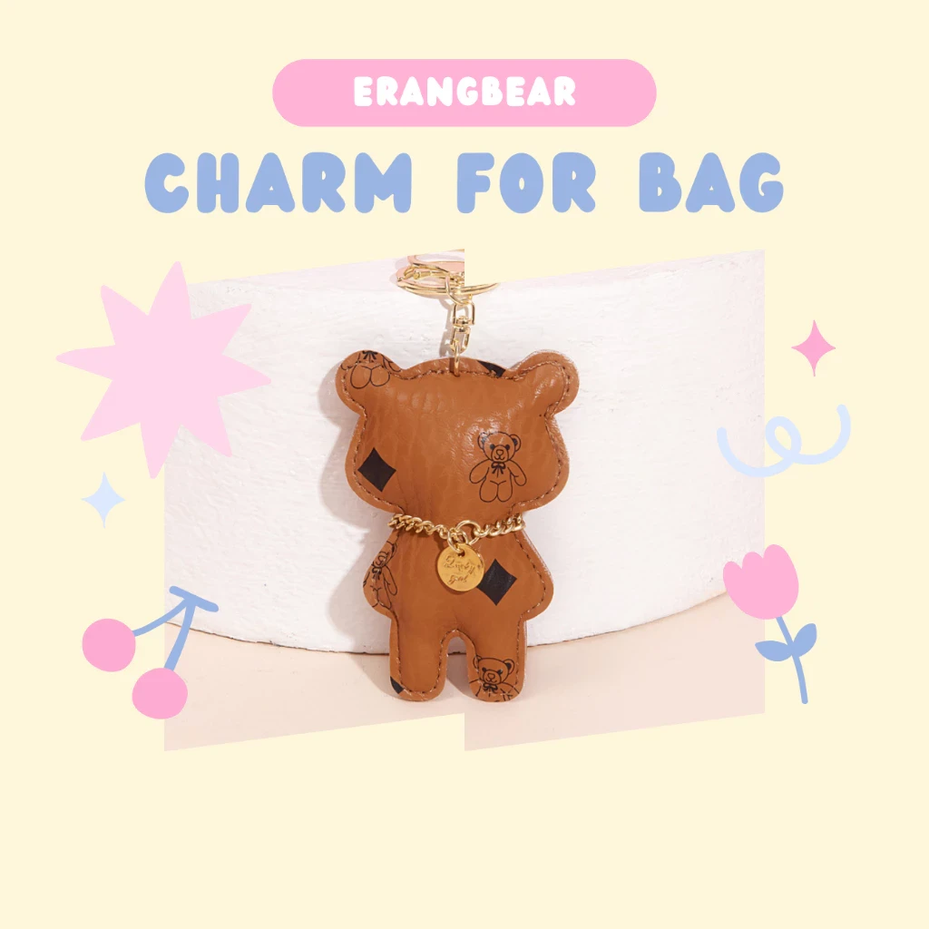Charm gấu ERANGBEAR gắn trang trí túi xách xinh PK452