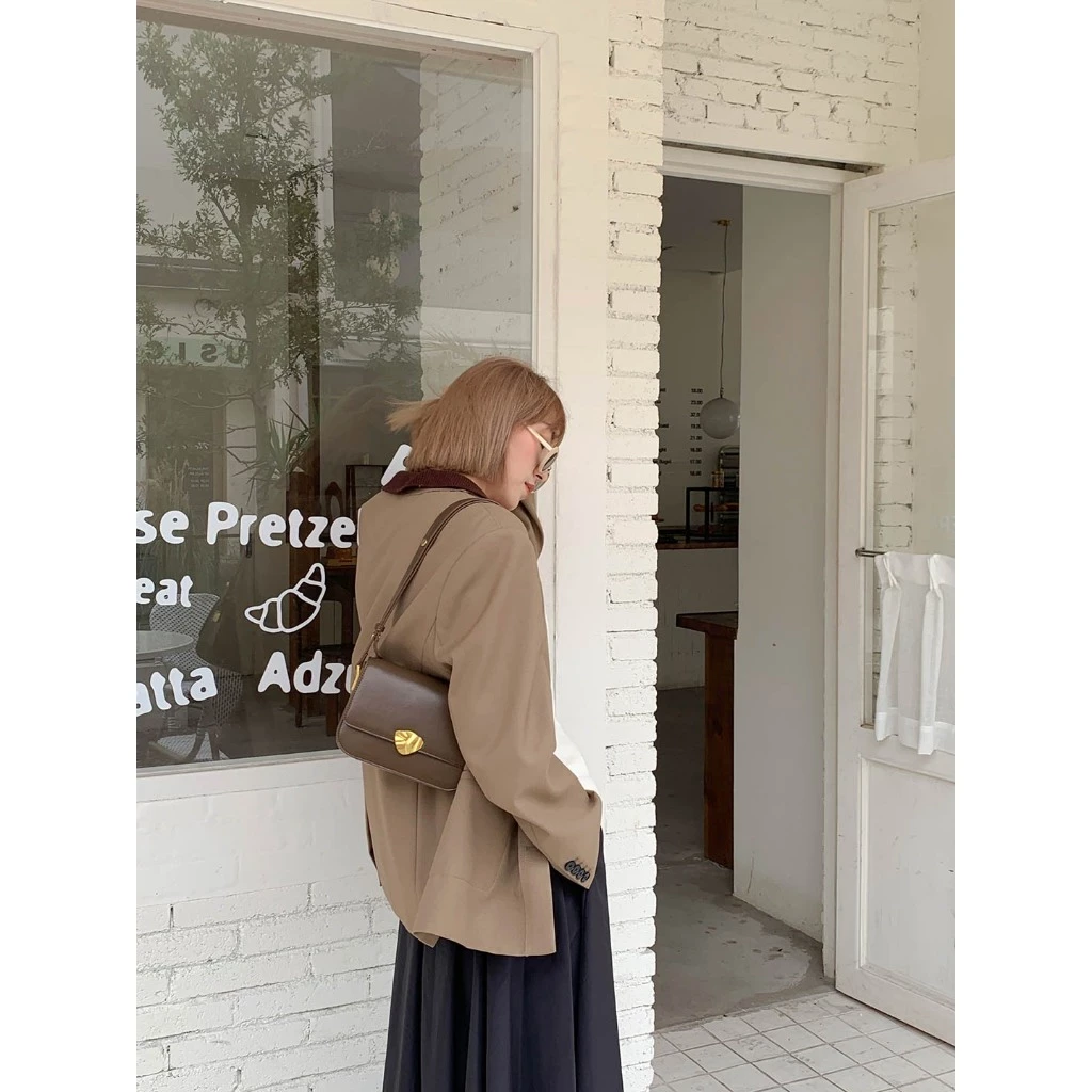 Túi nữ Micocah Leaf dáng hộp vintage Korea Tina Shop M545