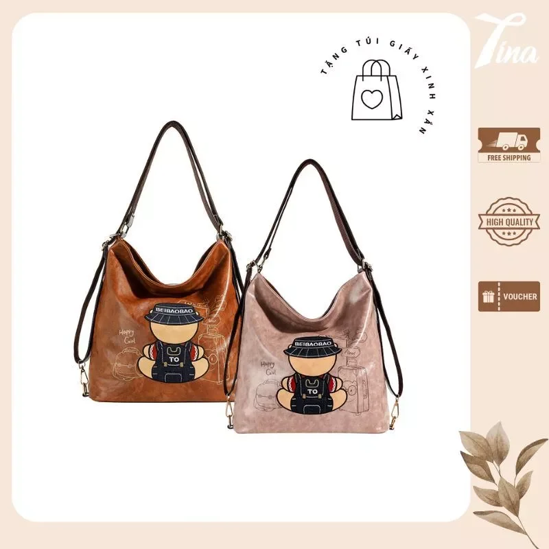 Túi nữ Peko cá tính kết hợp đeo vai đeo chéo TX116 TinaShop