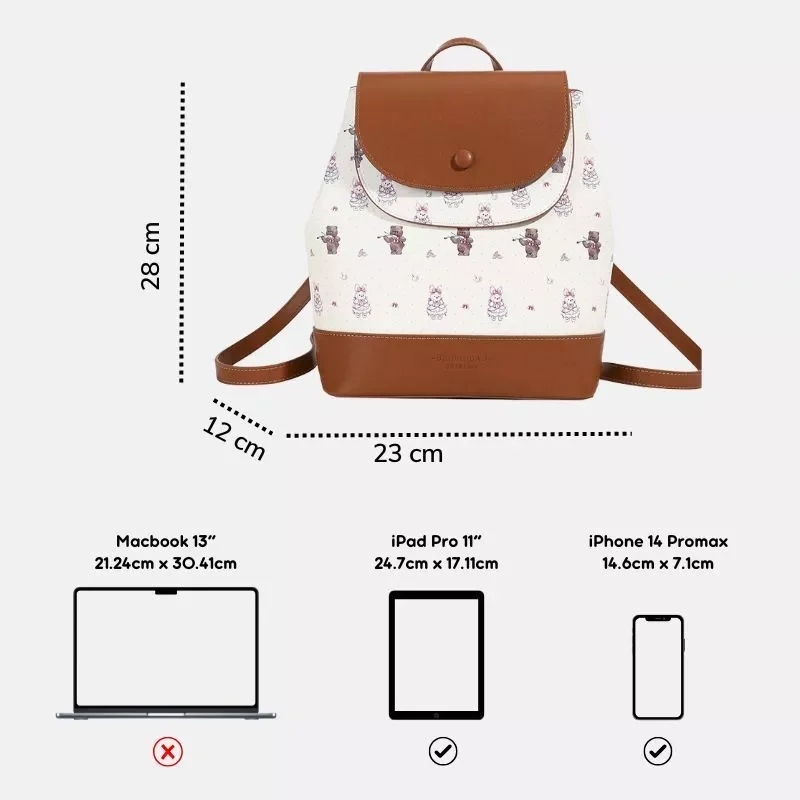 Ba lô nữ BEIBAOBAO Ribi dễ thương nhiều ngăn BP200 Tina Shop